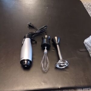 Hamilton Beach Silver and Black Hand Blender Set